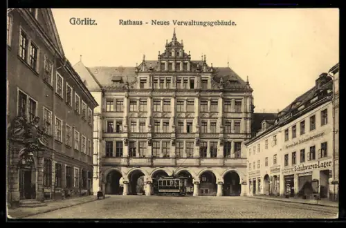 AK Görlitz, Rathaus, Neues Verwaltungsgebäude