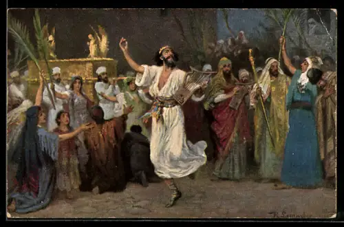 AK Bibel, David tanzt vor der Bundeslade