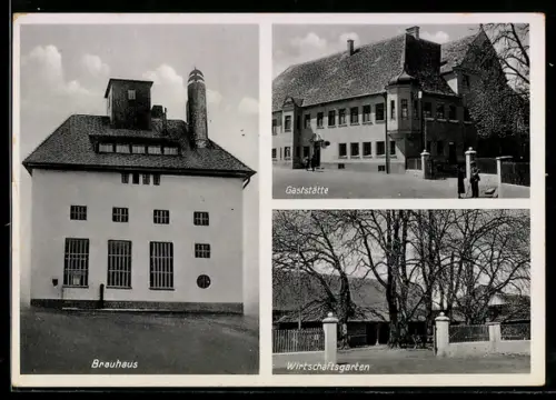 AK Steppach, Brauerei J. Fuchs: Brauhaus, Gaststätte & Wirtschaftsgarten