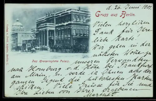 AK Berlin, Kronprinzliches Palais