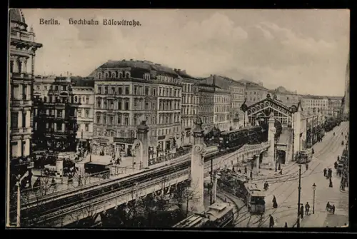 AK Berlin-Schöneberg, Hochbahn Bülowstrasse
