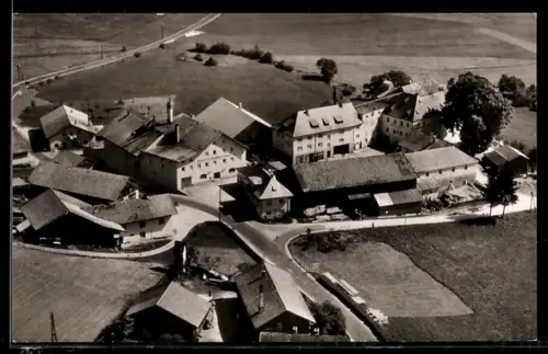 AK Drachselsried /Viechtach, Brauerei Falter aus der Luft