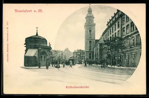 AK Frankfurt a. M., Blick zur Katharinenkirche