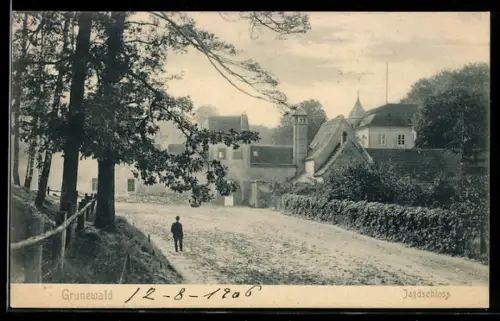 AK Grunewald, Blick zum Jagdschloss