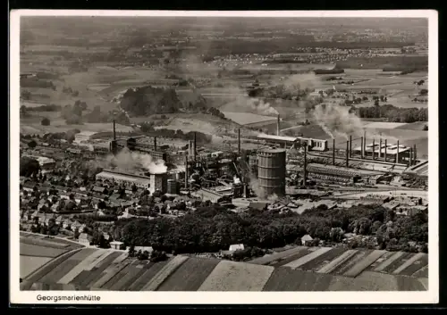 AK Georgsmarienhütte, Hüttenwerk, Industrieanlagen, Gasometer