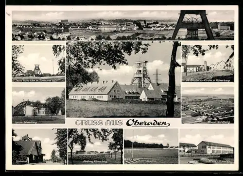 AK Oberaden, Zeche Hans Aden, Römerbergkirche, Schule Römerberg