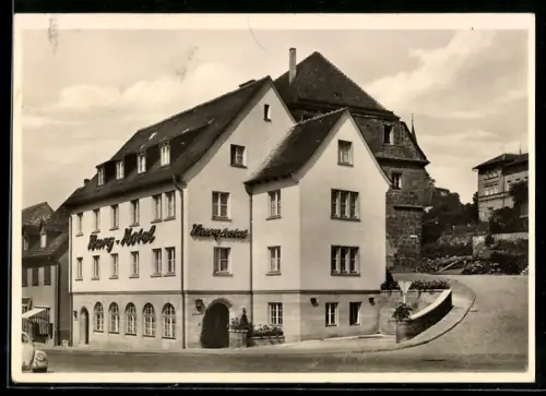 AK Weinsberg, Gasthaus Burg-Hotel, Inh. Karl Nied
