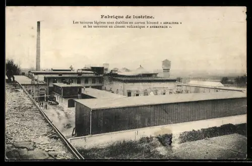 Vertreterkarte Anvin /Pas-de-Calais, A.-W. Andernach, Fabricant breveté, Fabrique de lustrine