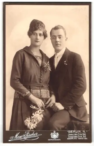 Fotografie Max Fischer, Berlin, Invalidenstr. 164, Porträt eines Paares