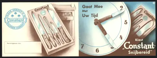 Vertreterkarte Solingen, Friedr. Herder, Schneidwaren und Messer der Marke Constant