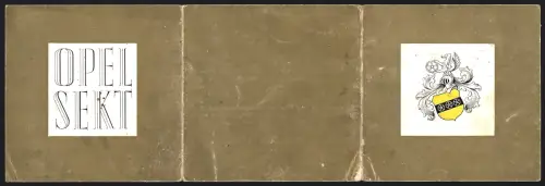 Vertreterkarte Ingelheim /Rheinhessen, J. von Opel`sche Weingutsverwaltung, Schloss Westerhaus, Ansicht vom Schloss