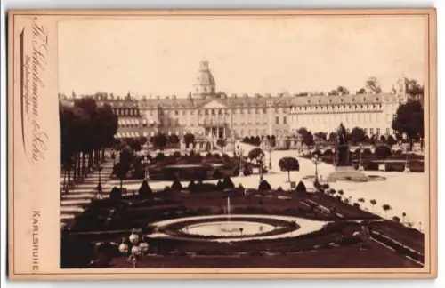 Fotografie Th. Schumann & Sohn, Karlsruhe, Amalienstrasse 57, Ansicht Karlsruhe, Blick in den Schlossgarten