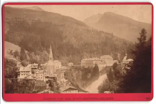 Fotografie Wurthle & Spinnhirn, Salzburg, Schwarzstrasse 7, Ansicht Gastein, Blick von den Schwarzenberg-Anlagen