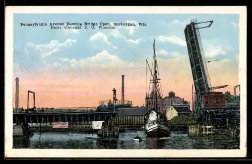 AK Sheboygan, WI, Pennsylvania Avenue Bascule Bridge