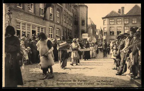 AK Furnes / Veurne, Procession, les patriarches, Boetprocessie, De Patriarken
