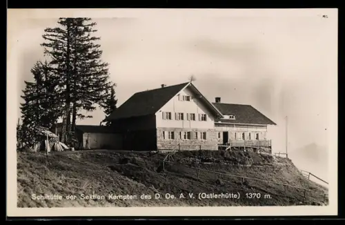 AK Schihütte der Sektion Kempten des D. Oe. A.V. (Ostlerhütte) 1370m