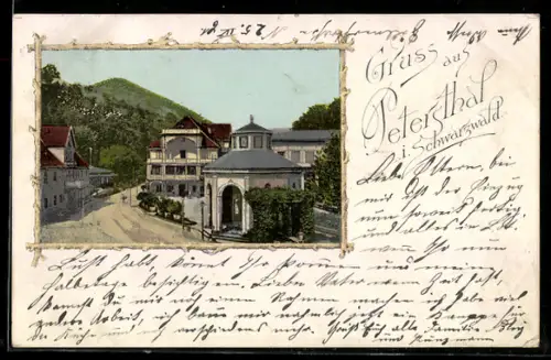 AK Petersthal i. Schwarzwald, Kurhaus und Umgebung