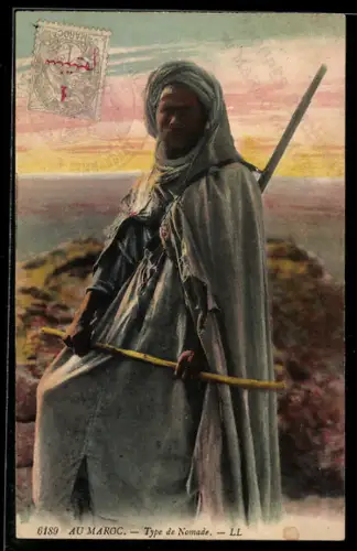 AK Nomade mit Gewehr - arabische Volkstypen