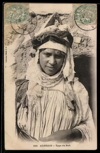AK Algérie, Type du Sud, arabische Volkstypen