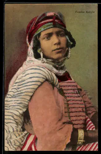 AK Femme Kabyle, arabische Volkstypen