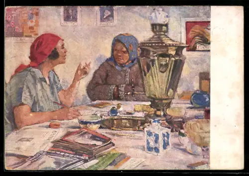 Künstler-AK Russin bei der Delegierten