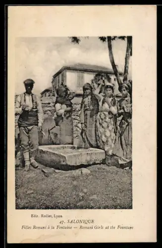 AK Roma Frauen am Brunnen
