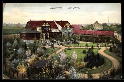 AK Wellinghoferheide, Gasthaus Zur Flora von Carl Beisner