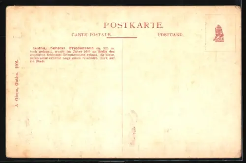 AK Gotha, Schloss Friedenstein