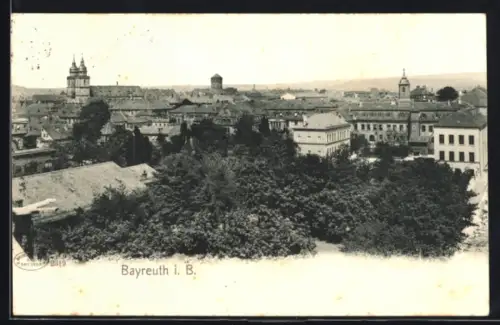 AK Bayreuth i. B., Ortsansicht mit Kirche
