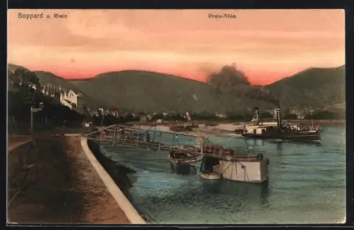 AK Boppard a. Rhein, Rhein-Allee