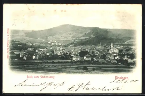 AK Kissingen, Blick vom Stationsberg