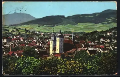 AK Schmalkalden in Thür., Blick vom Volksgarten