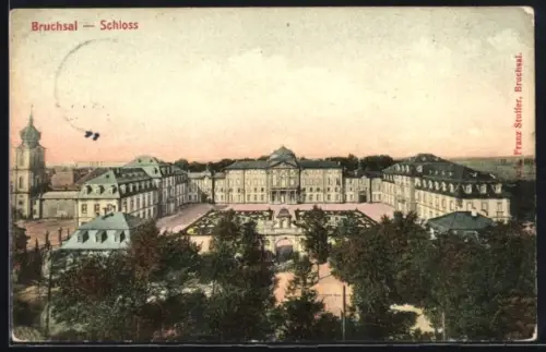 AK Bruchsal, Blick zum Schloss