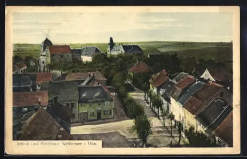 AK Weissensee i. Thür., Schloss und Kreishaus