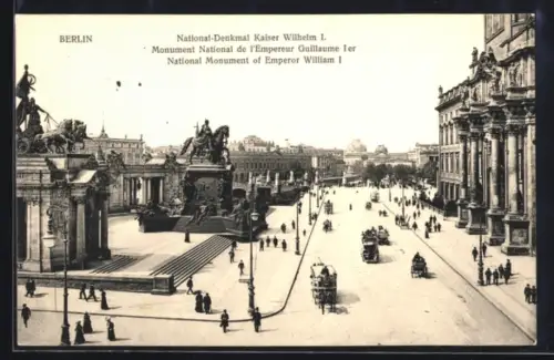AK Berlin, National-Denkmal Kaiser Wilhelm I