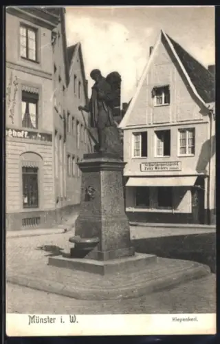 AK Münster i. W., Kiepenkerl-Denkmal