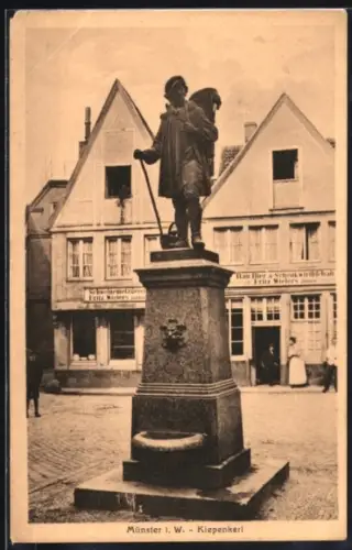AK Münster i. W., Kiepenkerl-Denkmal
