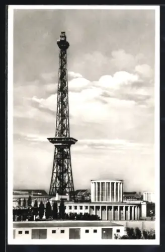 AK Berlin-Charlottenburg, Funkturm, Messegelände