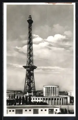 AK Berlin-Charlottenburg, Funkturm, Messegelände