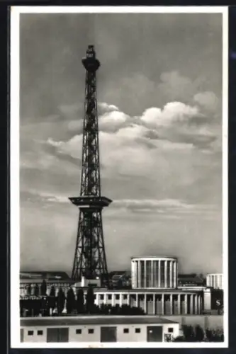 AK Berlin-Charlottenburg, Funkturm, Messegelände