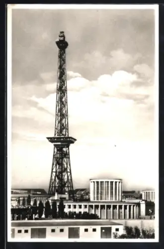 AK Berlin-Charlottenburg, Funkturm, Messegelände