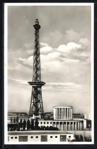 AK Berlin-Charlottenburg, Funkturm, Messegelände