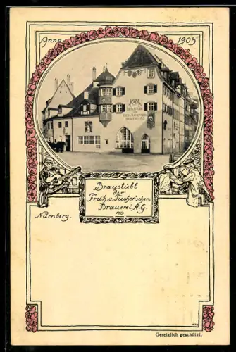 AK Nürnberg, Braustübl der Freih. v. Tucherischen Brauerei A.G