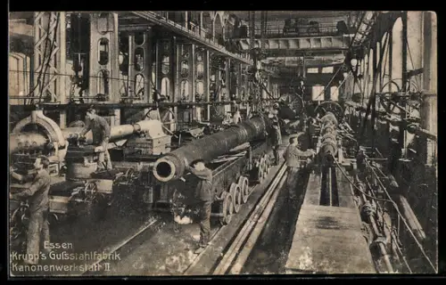 AK Essen, Krupp`s Gussstahlfabrik, Kanonenwerkstatt II