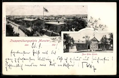 AK Munster, Truppenübungsplatz, Gasthaua Zum Ritter Rislöh