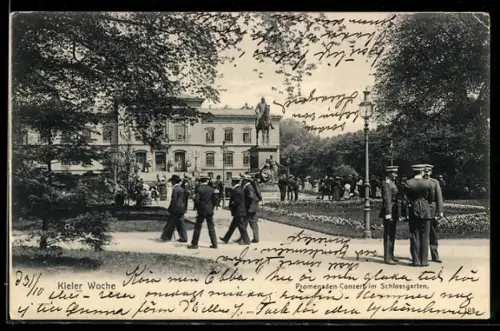 AK Kiel, Promenaden-Concert im Schlossgarten