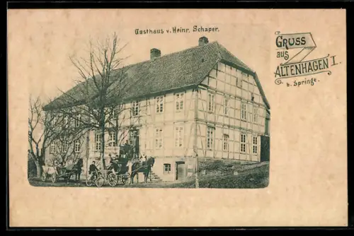 AK Altenhagen b. Springe, Gasthaus Heinr. Schaper