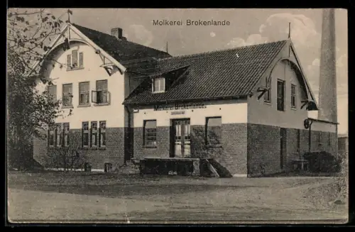 AK Brokenlande, Blick zur Molkerei