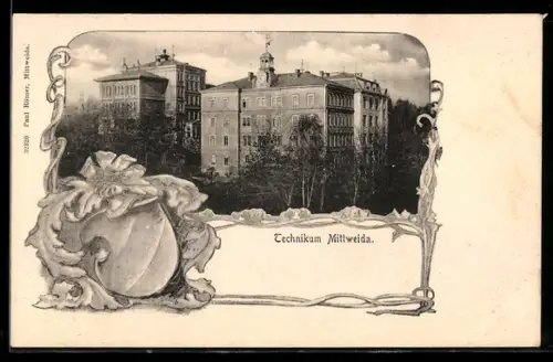 AK Mittweida, Technikum, Wappen, Passepartout