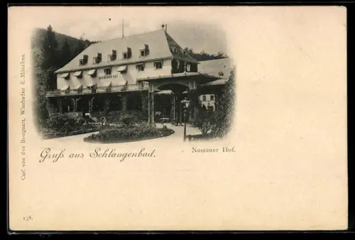 AK Schlangenbad, Hotel Nassauer Hof